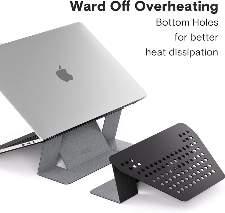 MOFT Laptop Ständer, Faltbarer Laptopständer Notebook Ständer mit 2 einstellbaren Winkeln, Haltung V