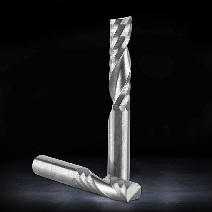 5 stücke 6mm Schaft Hartmetall Single Flute Schaftfräser CNC Router Fräser für Holz Aluminium Stahl