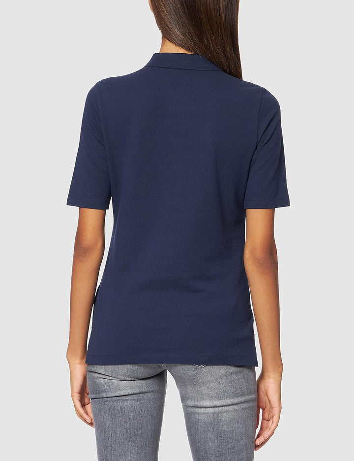 GANT Damen ORIGINAL LSS Pique Polohemd XS Evening Blue, XS Evening Blue