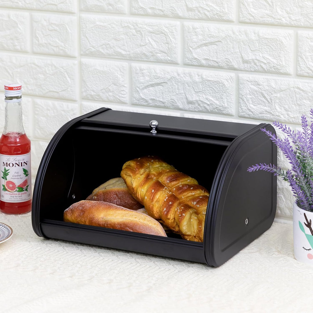 HollyHOME Brotkasten Brotaufbewahrungsbox, Metall-Brotkästen für die Küche, Brotaufbewahrungsbehälte