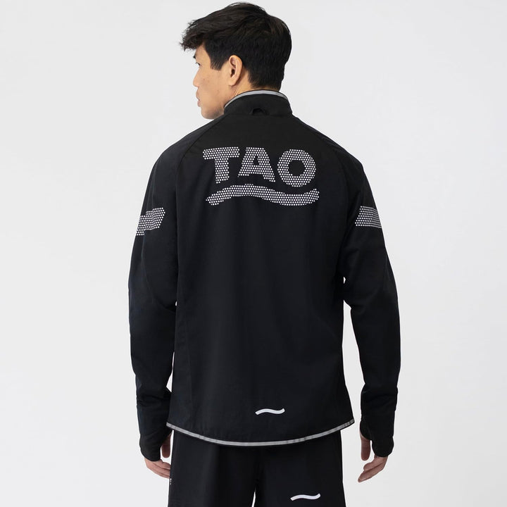 TAO Winddichte Herren Laufjacke | Nachhaltig & fair NOX black L