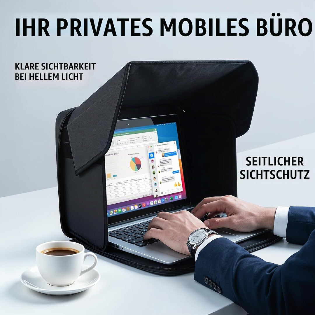 RANJIMA Laptop-Sonnenschutz, Klappbare 2-in-1 Laptoptasche, Universal Computer-Sonnenschutz, Tragbar