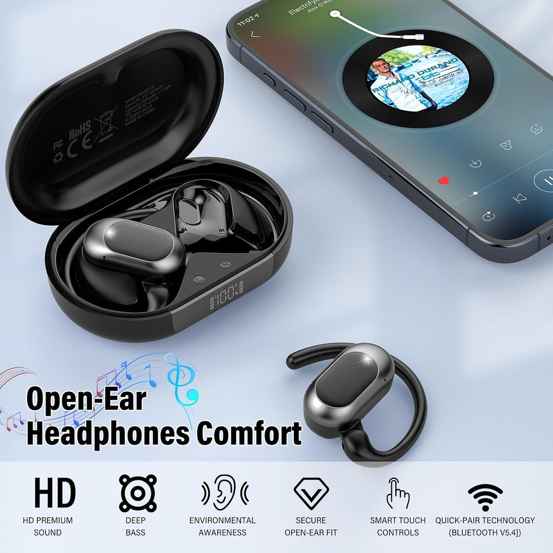 STECEi KI Übersetzer Kopfhörer, 3-in-1Bluetooth 5.4 Echtzeit Sprachübersetzer Kopfhörer Open Ear164