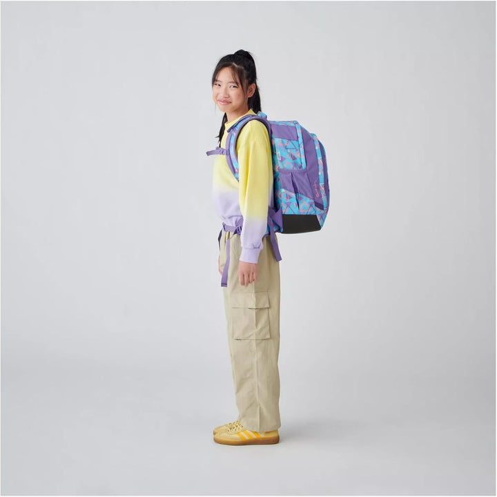 satch air Schulrucksack ab 5. Klasse gepolstert 26L Stauraum standfest Laptopfach 80s Dance - Hellbl