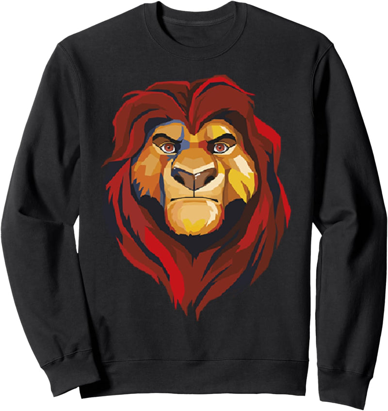 Disney The Lion King Mufasa Painted Big Face Sweatshirt