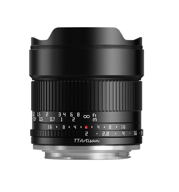 TTArtisan APS-C 10 mm F2 Metallgehäuse, kompatibel mit Canon RF Mount, Schwarz 10 mm F2 Schwarz, 10