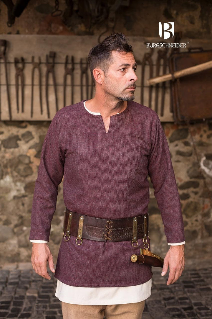 Burgschneider - Fischgrättunika Tyr - Kleidung für Larp, Mittelalter, Cosplay und Fantasy Herringbon