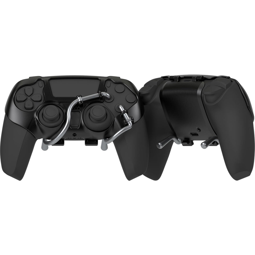 EXknight Leverback FPS Paddles Attachment, Back Buttons Gaming Paddles für PS5 Controller(Schwarz),