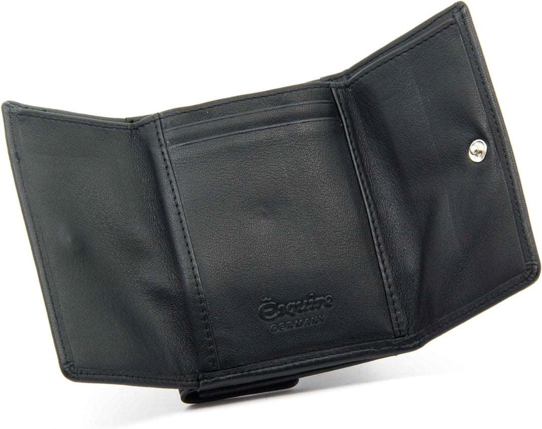 Esquire Münzbörse Logo Taschenbörse Klein Schwarz 001810 10 cm Schwarz, 10 cm Schwarz