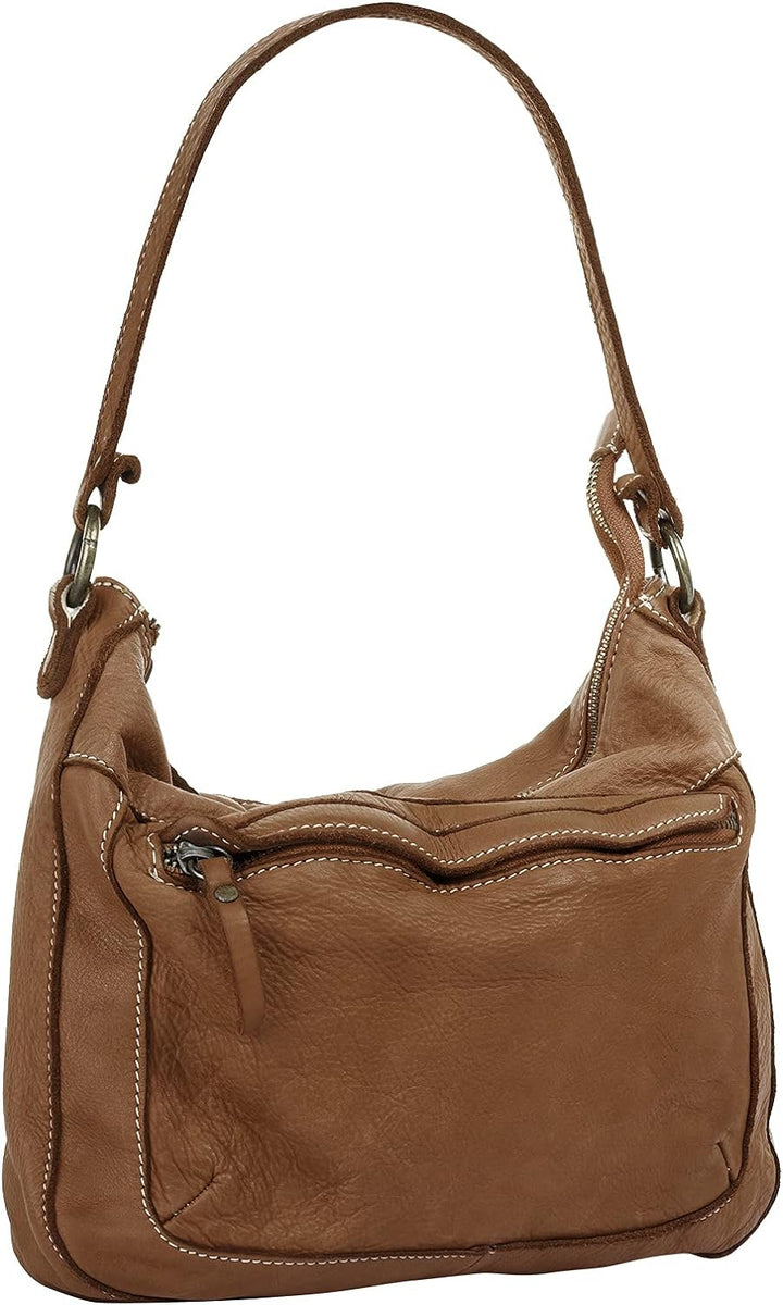 Cluty Shopper Echt Leder Damen - 021137 Cognac, Cognac