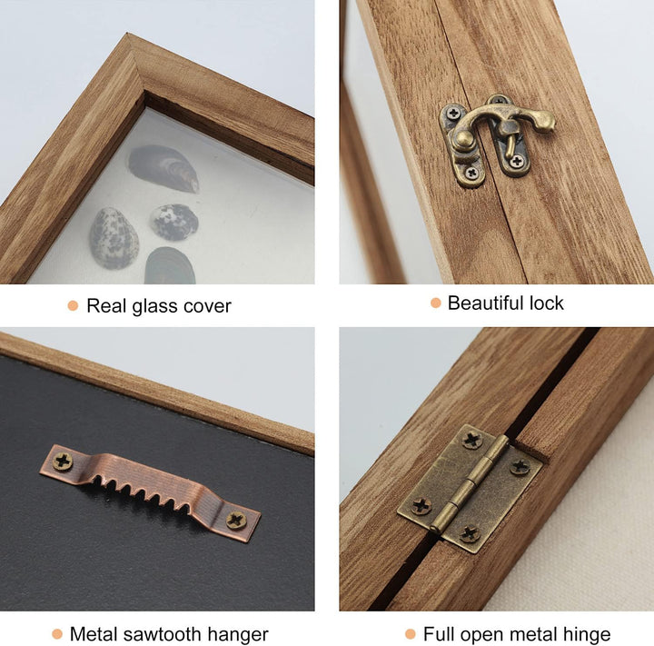 TJ.MOREE Blumen Grosse Schattenbox Vitrine Rahmen mit Glasfenstertür Bilderrahmen Hochzeitsstrauss E