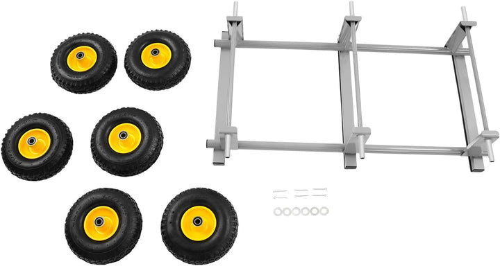 Plattenwagen Transportwagen Möbelwagen Plattformwagen 540 Kg/1200 lbs, 6 Räder, Schwerlast Lasten Ka