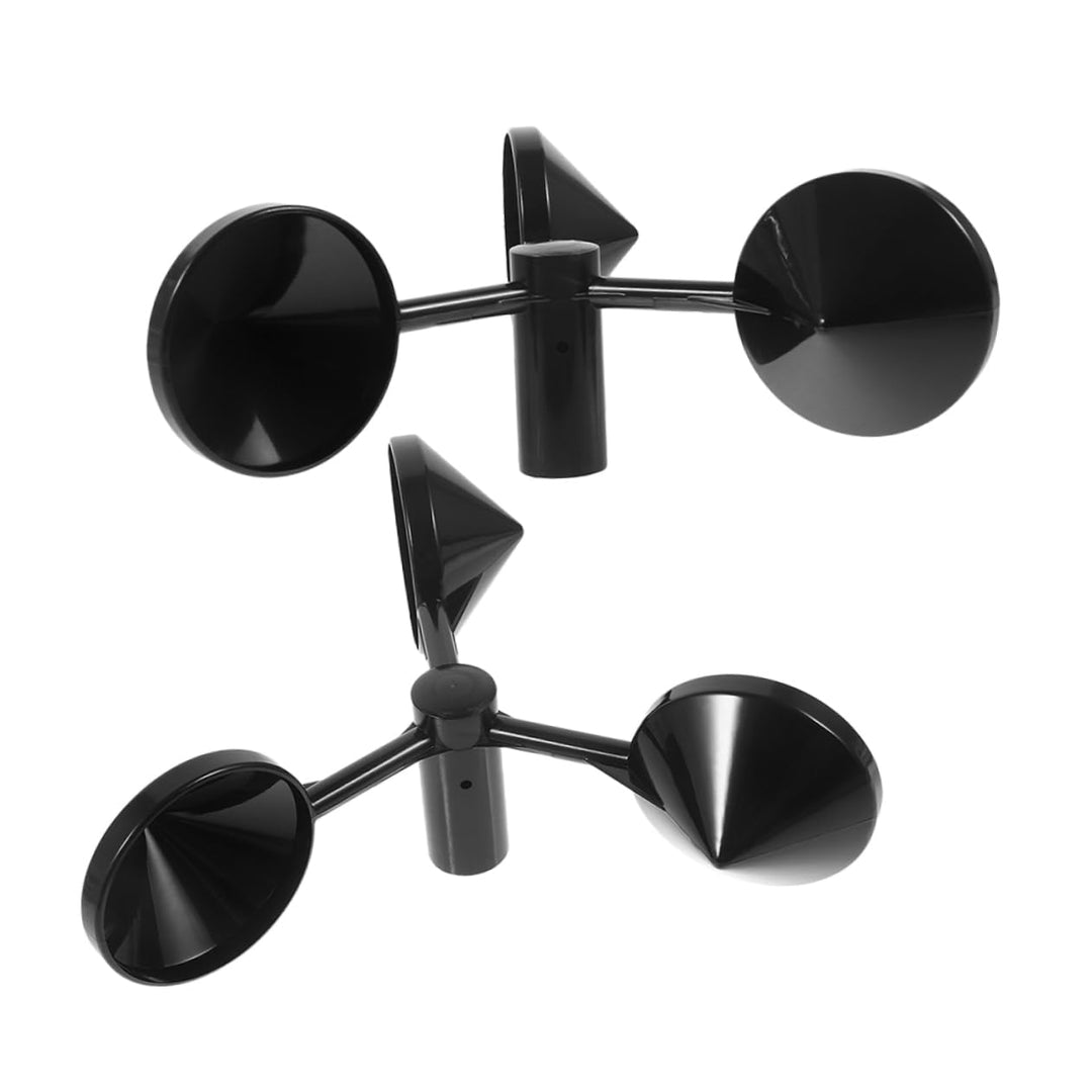 Yardwe 2 Stück Windmessbecher Aus Abs 3-tassen Anemometer Sensor Ersatzteil Für Windgeschwindigkeits