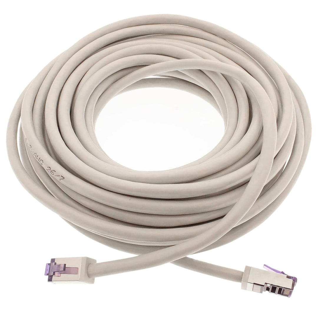 1aTTack.de - 50m - CAT6a Superflex- Ethernet Gigabit LAN Netwerkkabel RJ45 CAT6 A Patchkabel 10000 M