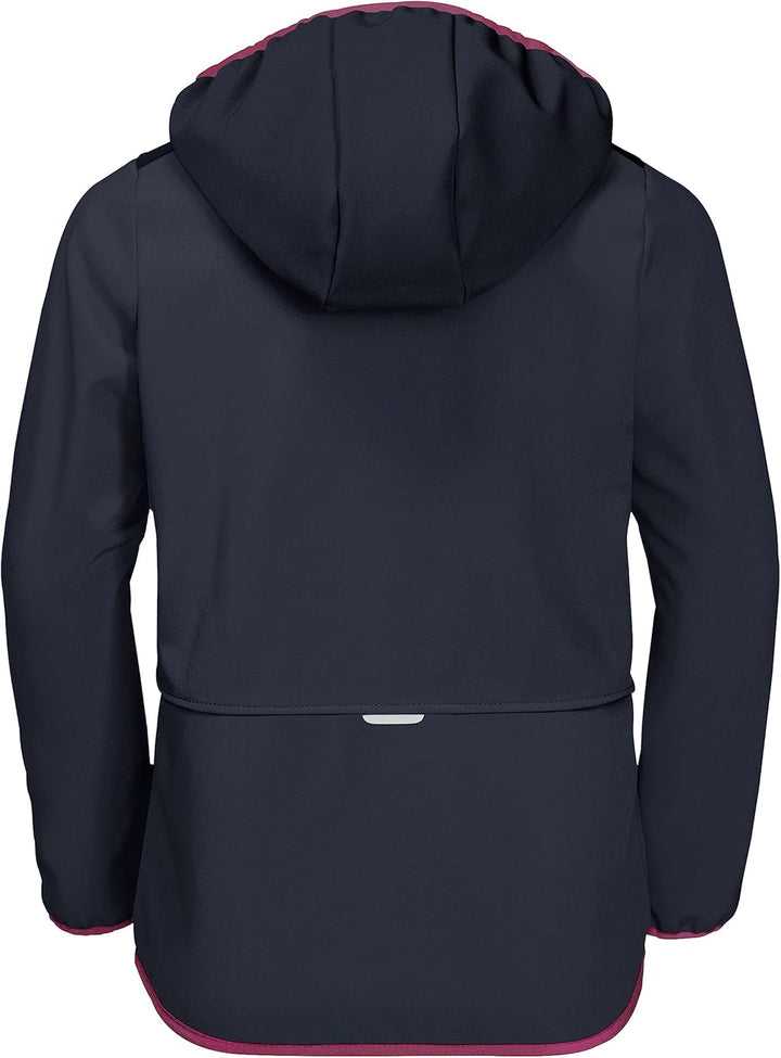 Jack Wolfskin Fourwinds Jacke für Kinder, Softshelljacke, Unisex, Kinder 128 night blue, 128 night b