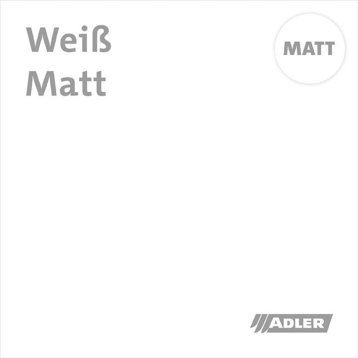 ADLER Fenster- und Türenlack - Weisslack matt 2,5 Liter - Acryl Weisslack für Innen und Aussen - Wet