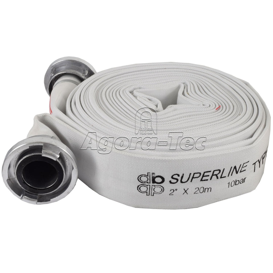 Agora-Tec® C - Schlauch/Feuerwehrschlauch/Industrieschlauch/Bauschlauch 20 Meter inkl. 2 STK. C - ST