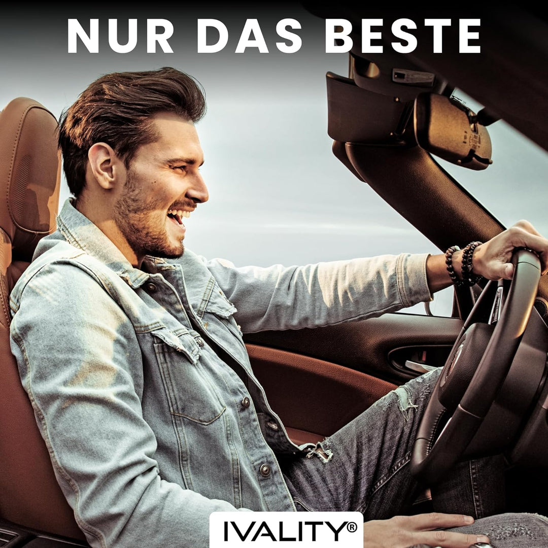 IVALITY® 100% Clean Magnetischer Kennzeichen-Halter - Rahmenloser Magnet-Halter für 1x Kennzeichen -