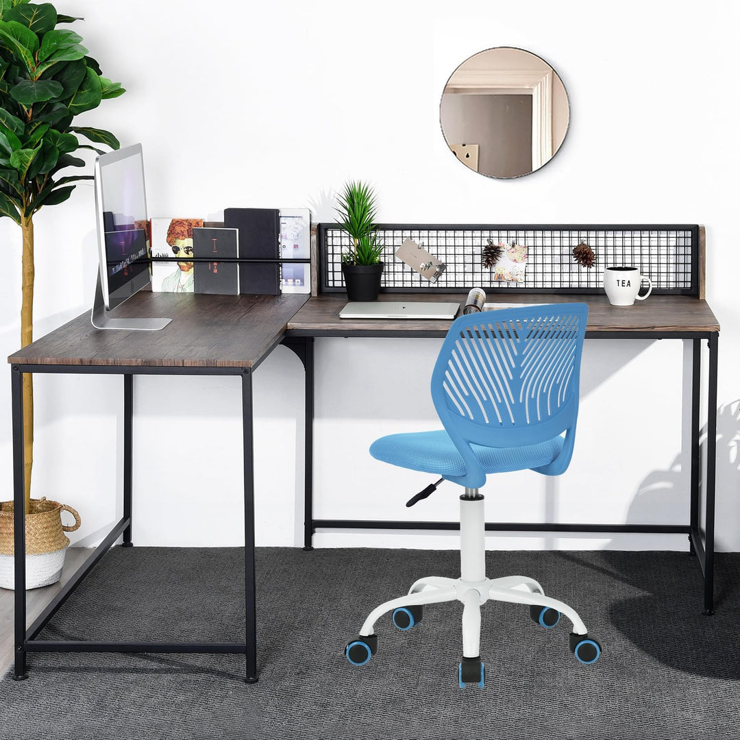 FurnitureR 2X Höhenverstellbarer Drehstuhl - Ergonomischer Schreibtischstuhl für Kinder/Jugendliche,