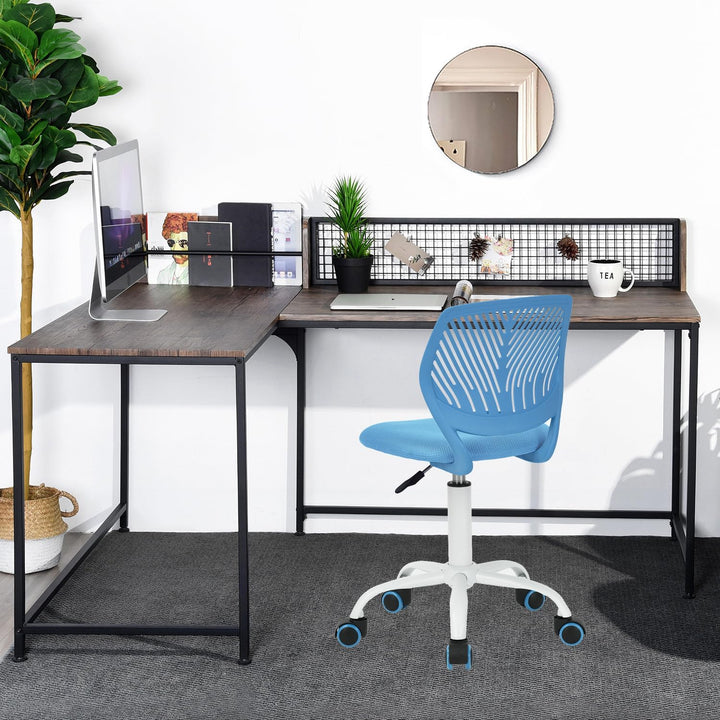 FurnitureR 2X Höhenverstellbarer Drehstuhl - Ergonomischer Schreibtischstuhl für Kinder/Jugendliche,