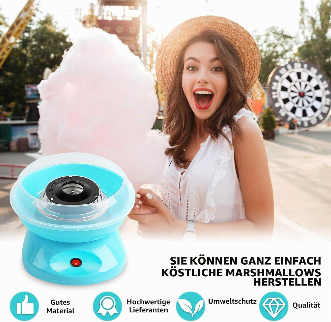 Zuckerwattemaschine, Zuckerwatte Maschine, Retro Cotton Candy Machine 450W mit Stäbchen, für Zuhause