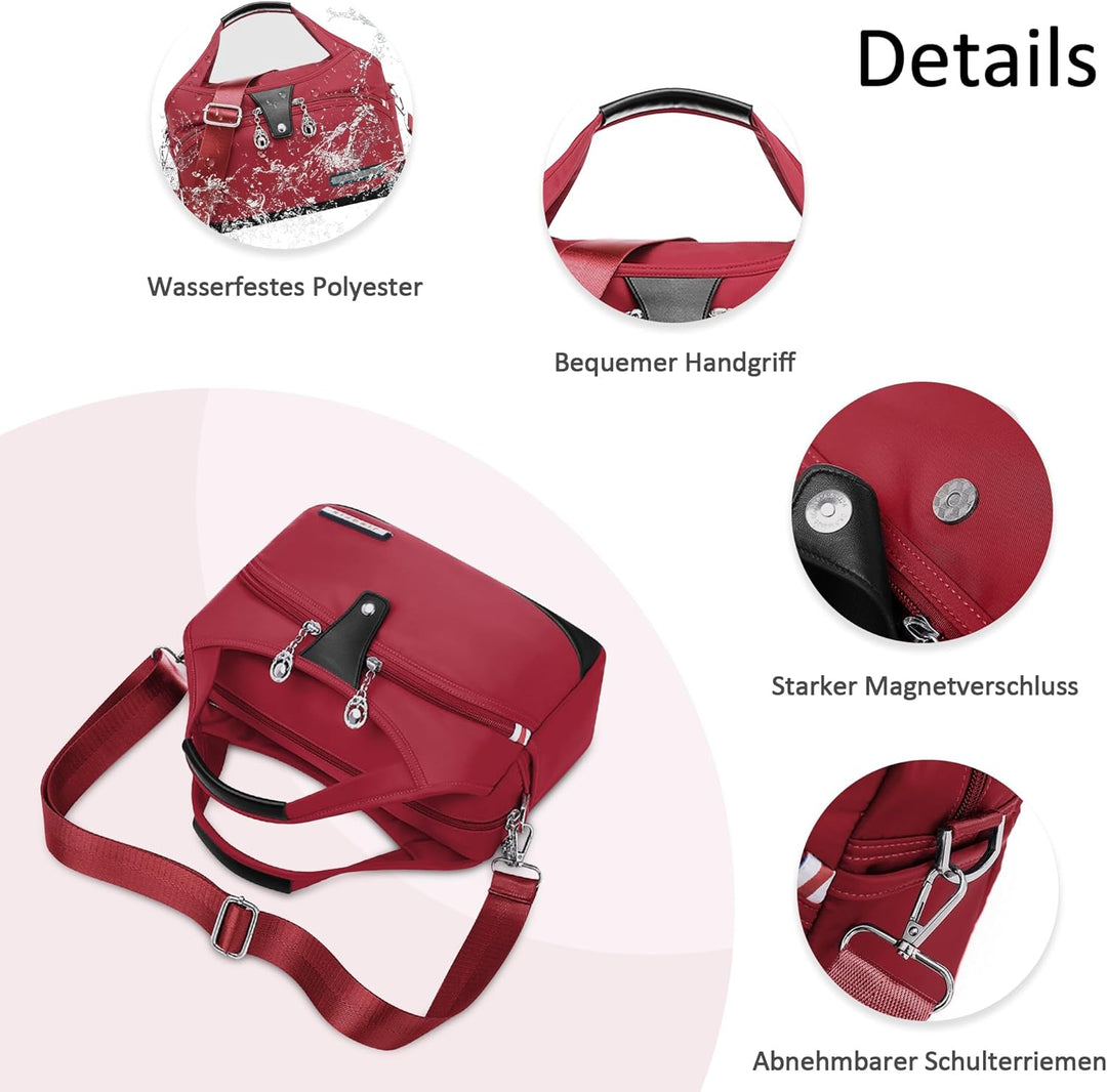 DORRISO Damen Umhängetasche Handtasche Mode Schultertasche Casual Umhängetaschen Reise Arbeit Lässig