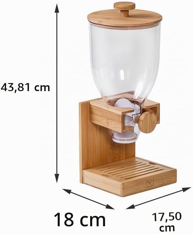 Honey Can Do Bambus-Müslispender, naturfarben, KCH-09385 Natur, 500 ml