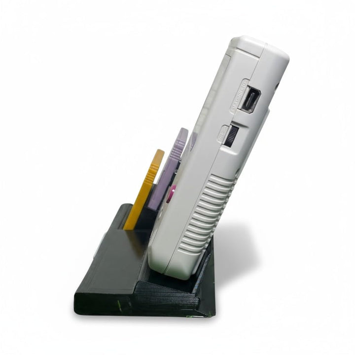 Nintendo Game Boy Display Stand and Storage Holder, Fits 5 Game Cartridges, Black