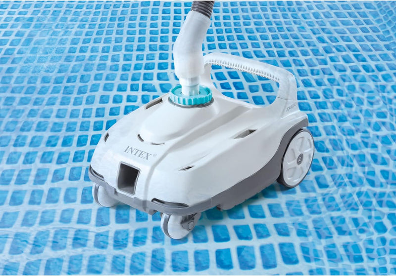 INTEX 28006E ZX100 Auto-Poolreiniger | inklusive 3,8 cm Konverter und 6,3 m verhedderungsfreier Schl