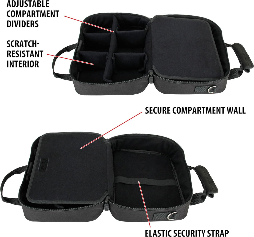 USA Gear Electronics Reiseorganisator Tech Bag Case Ablagefächer, Verstellbarer Schultergurt und gep