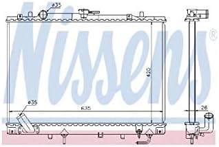 Nissens 68154 Kühler, Motorkühlung