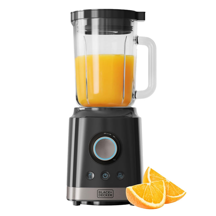BLACK+DECKER – Standmixer BXJB2000E 2000W | Glasbehälter 1,8 L | Edelstahlklingen | Turbo-, Smoothie