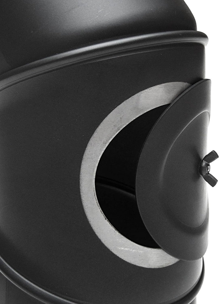 raik SH031-130-sw Raik Rauchrohrbogen/Ofenrohr 130mm - 0° - 90° mit Reinigungsöffnung