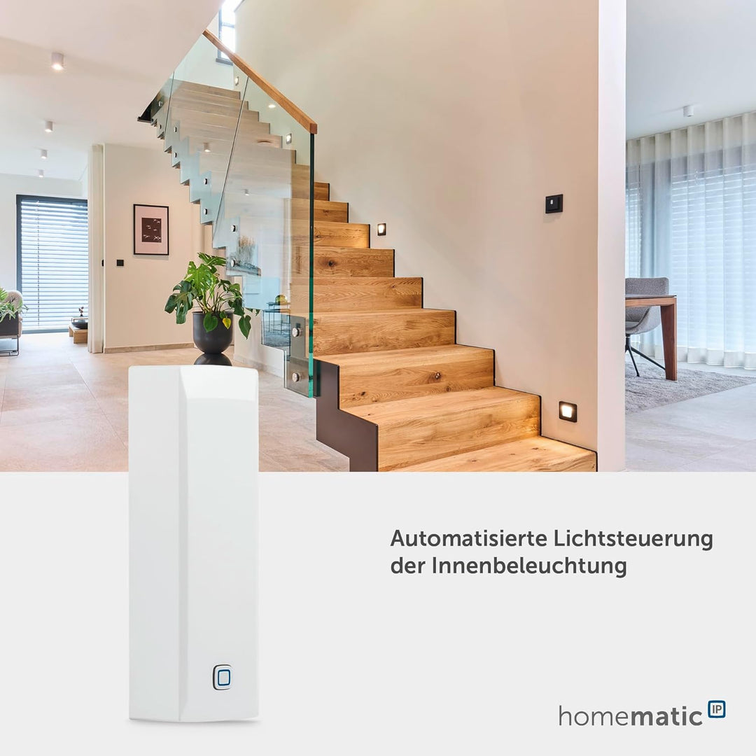 Homematic IP Smart Home Neigungs- und Erschütterungssensor, der kompakte Sensor erkennt Lageveränder