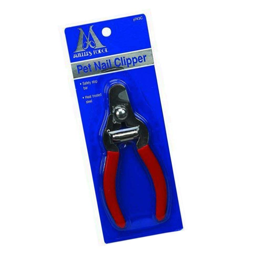 Millers Forge Edelstahl Hund Nail Clipper, Zange Stil Rot, Rot