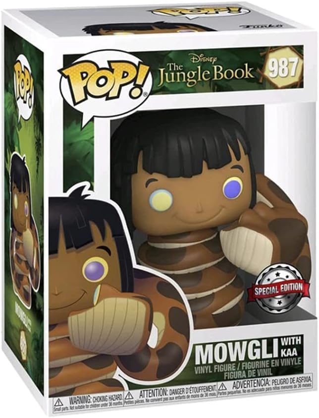 pop Funko Disney The Jungle Book 987 Mowgli with Kaa Special Edition