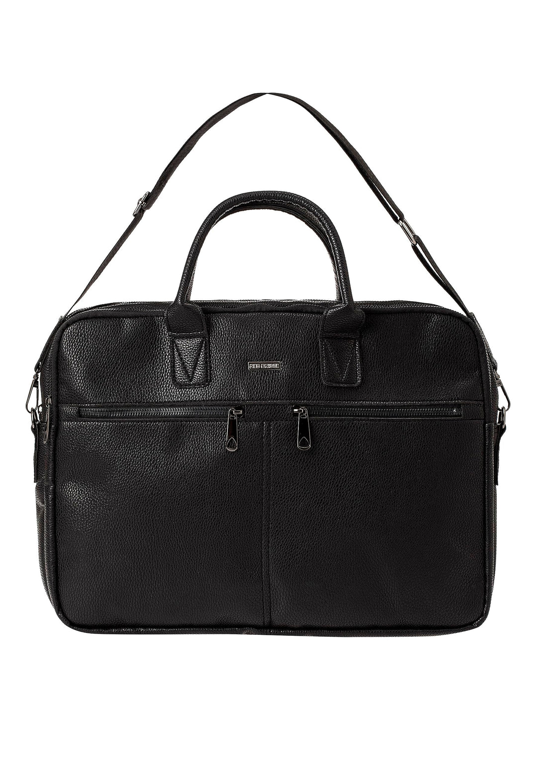 Redbridge Herren Schultertasche Messenger Bag Umhängetasche Kunstleder Schwarz, Schwarz