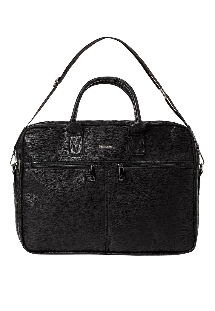Redbridge Herren Schultertasche Messenger Bag Umhängetasche Kunstleder Schwarz, Schwarz