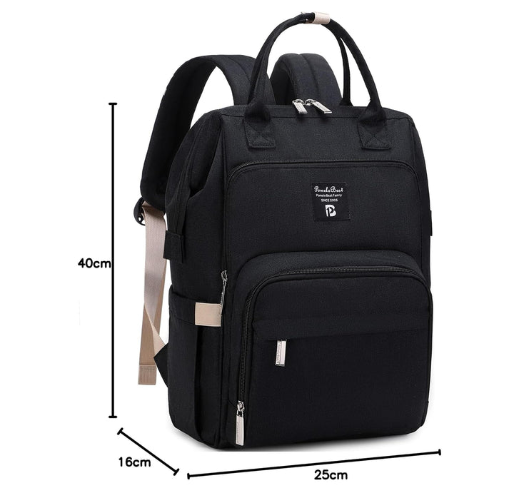 Pomelo Best Baby Wickelrucksack stylische Wickeltasche Rucksack mit Wickelunterlage multifunktional