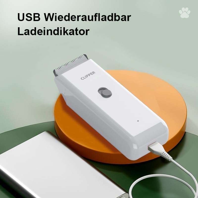 ENSSU Hundeschermaschine für dichtes Fell, wiederaufladbare Hundeschermaschine Katzenpflege Trimmer,