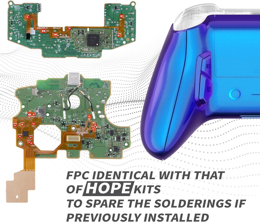 eXtremeRate Victor X Remap Kit für Xbox Series X/S Controller,6 Remap Profiles&Ergonomisches Rücken