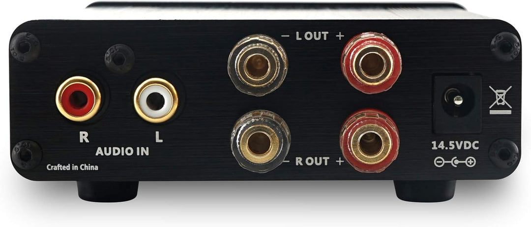 McGrey BMS-80 BK Micro-Stereo Anlage - inkl. Mini-Verstärker und Boxenkabel - Cinch und AUX-Eingang