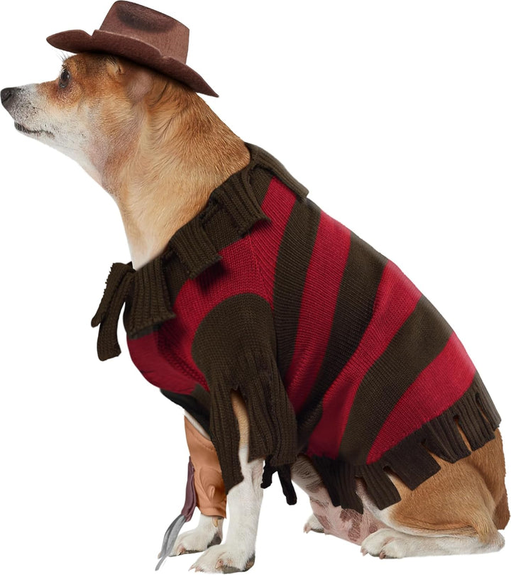 Rubie's Offizielles Haustierkostüm Freddy Krueger, Nightmare – Mörderische Träume, für Hunde, Grösse