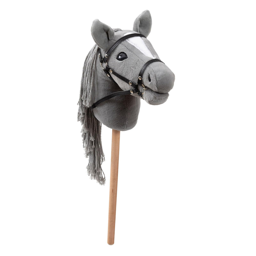Ella & Piet® Hobby Horse Pferd Smokey mit Trense und Aufbewahrungsbeutel Steckenpferd Springpferd Sp