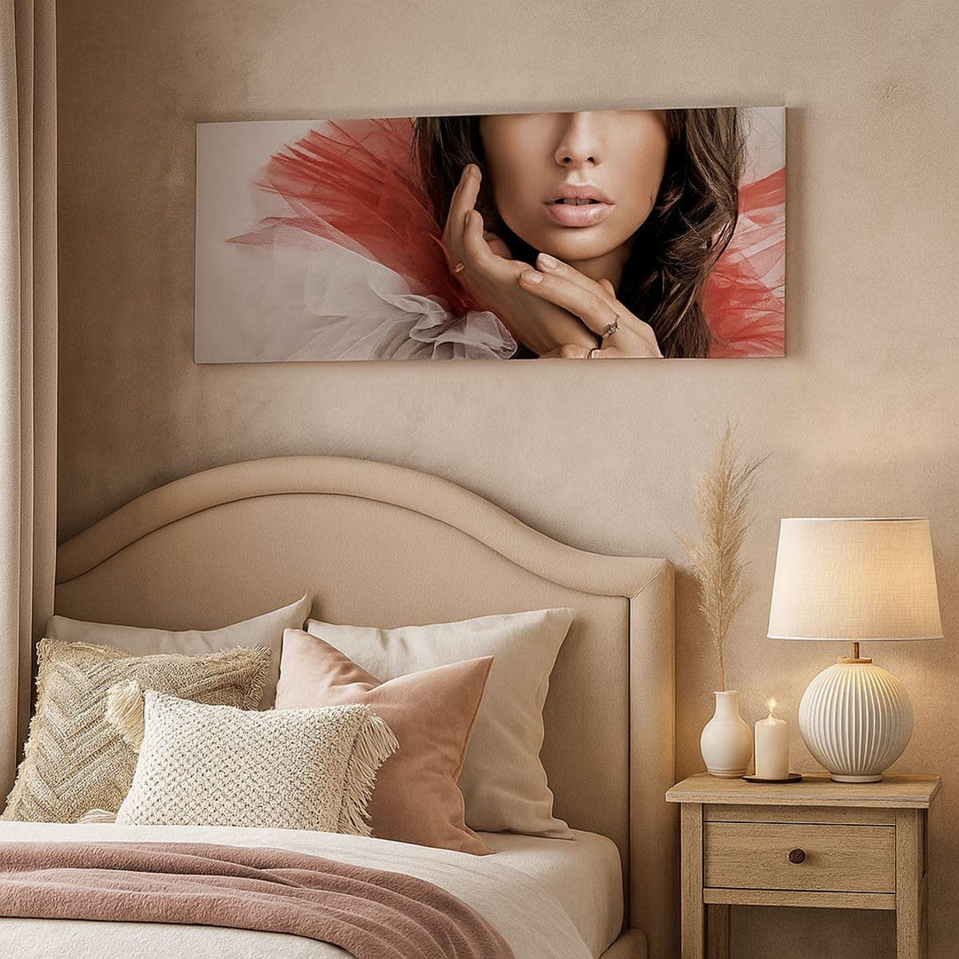 Wandbilder Dekoration Wohnzimmer Schönheit kleid mode modell Panorama Bilder auf Leinwand 120x50cm L