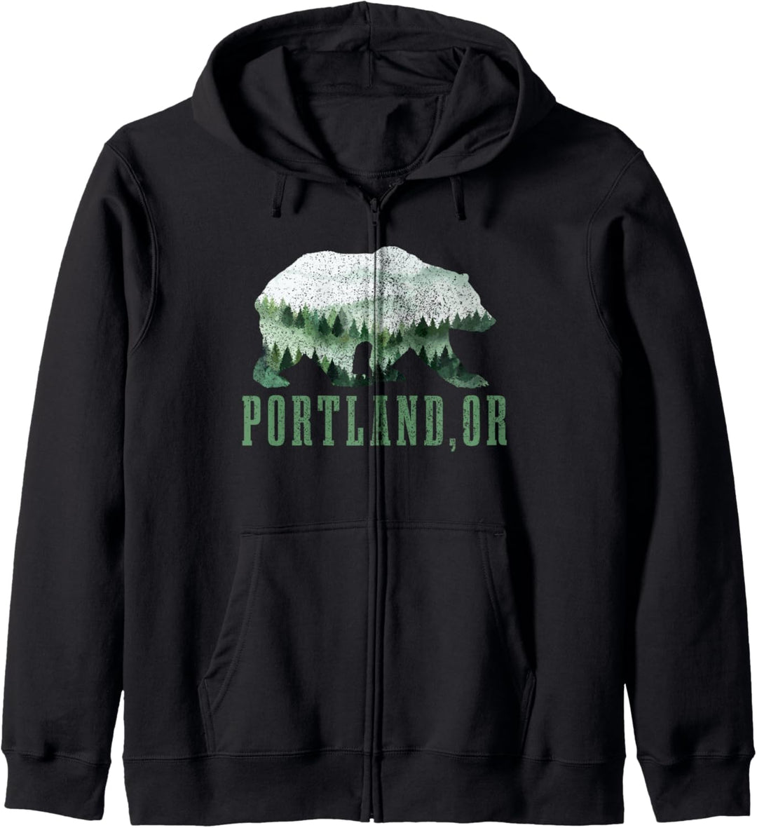 Portland Oregon Grizzly Bear Nature Wandern Camping Wanderer Kapuzenjacke