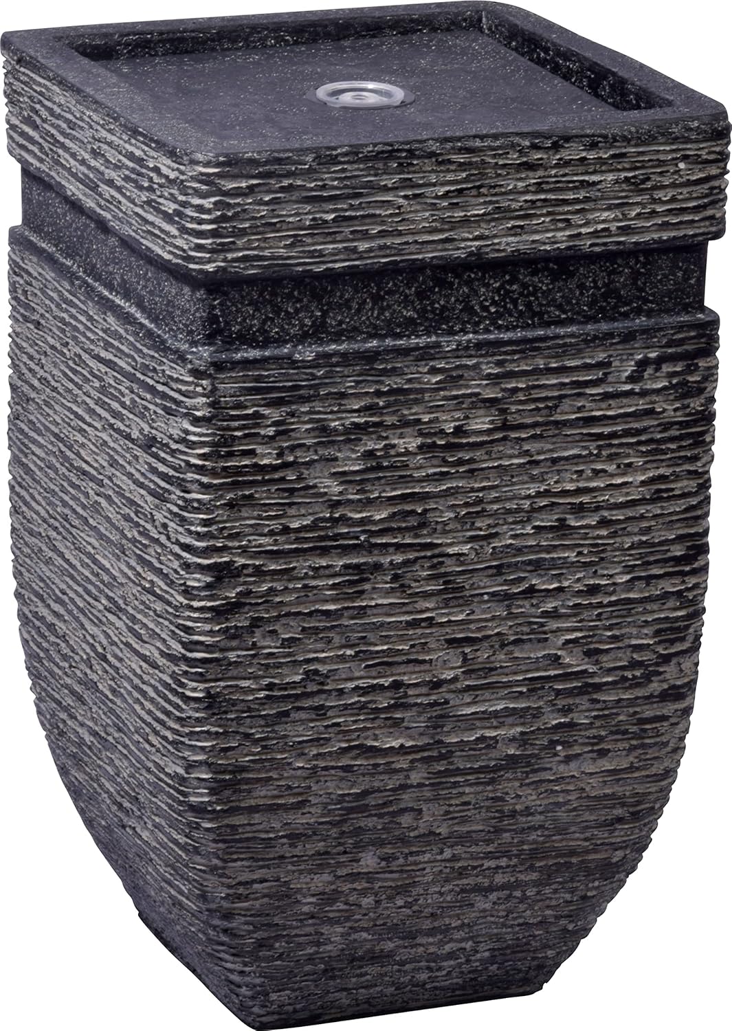 dobar® 96101e Solarbrunnen Hera | Gartenbrunnen mit LED Beleuchtung | Terrassenbrunnen aus Polyresin