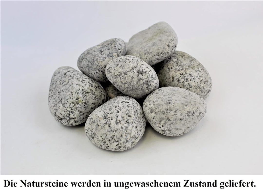 Gartenwelt Riegelsberger 25 kg Gletscher Kies Royal ungewaschen Körnung 40-60 mm Marmorkies Granit R
