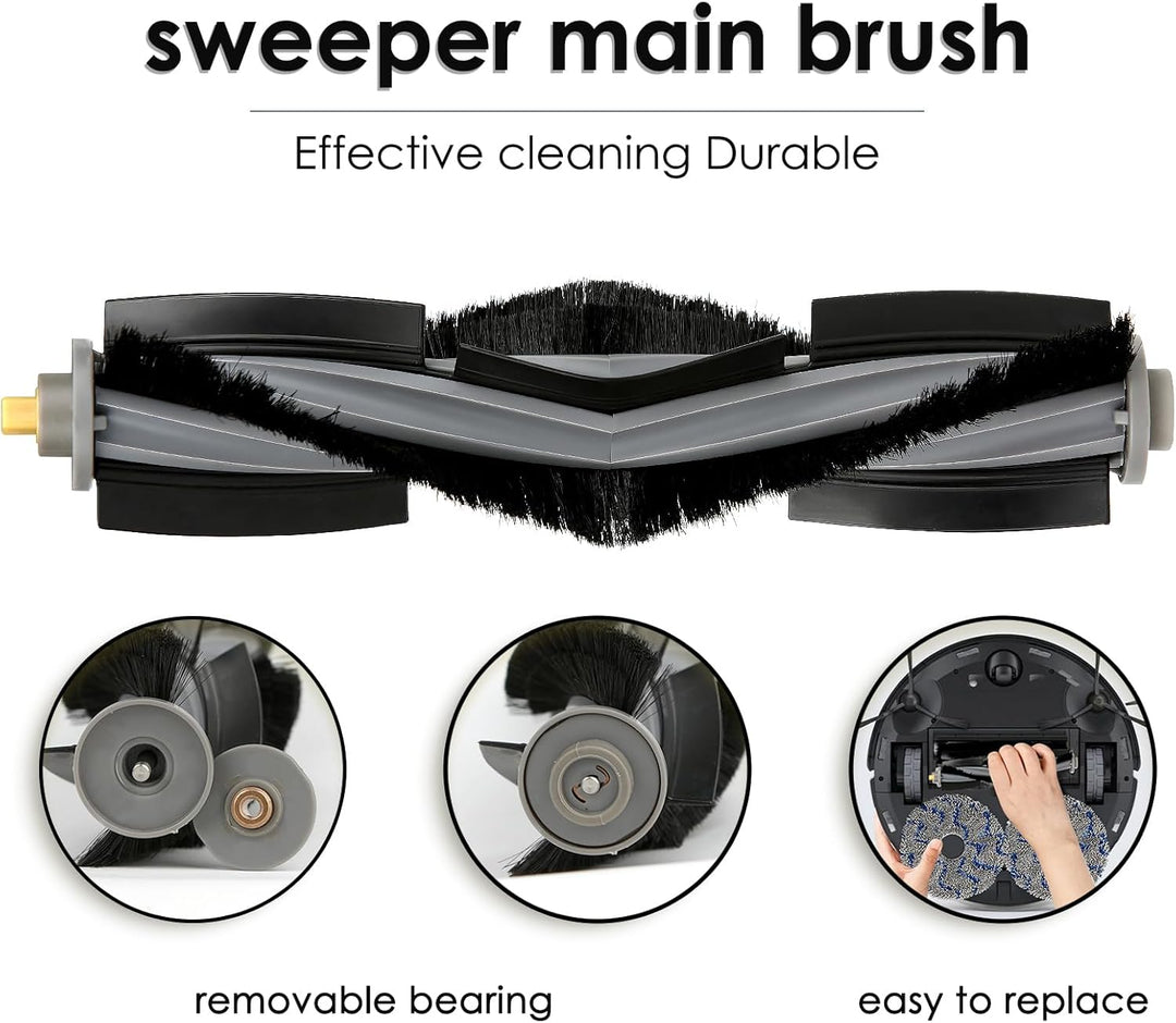 (2 Stück) T20 Omni Hauptsächlich Walzenbürste für Saugroboter ECOVACS DEEBOT X1 Omni/ T20 Omni/ T10/