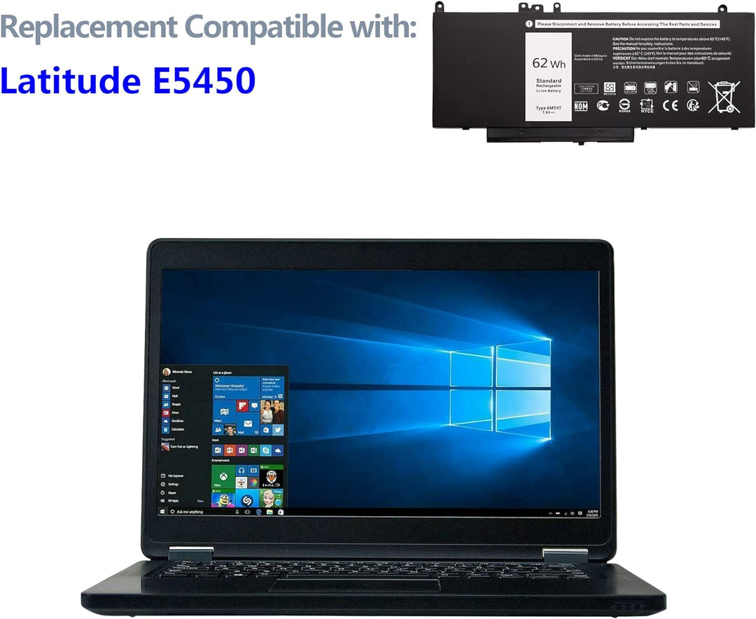 Swark Laptop Akku 6MT4T Replacement Komplett with Latitude E5450 E5470 E5550 E5570 7 V69Y TXF9 M 79V